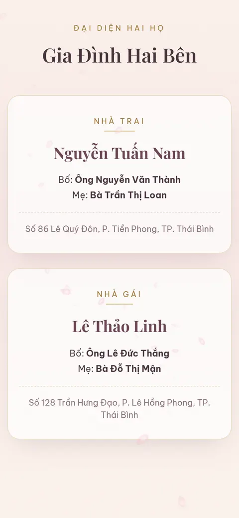 Gia đình hai họ — ảnh chụp từ theme thật của Duyên Ký